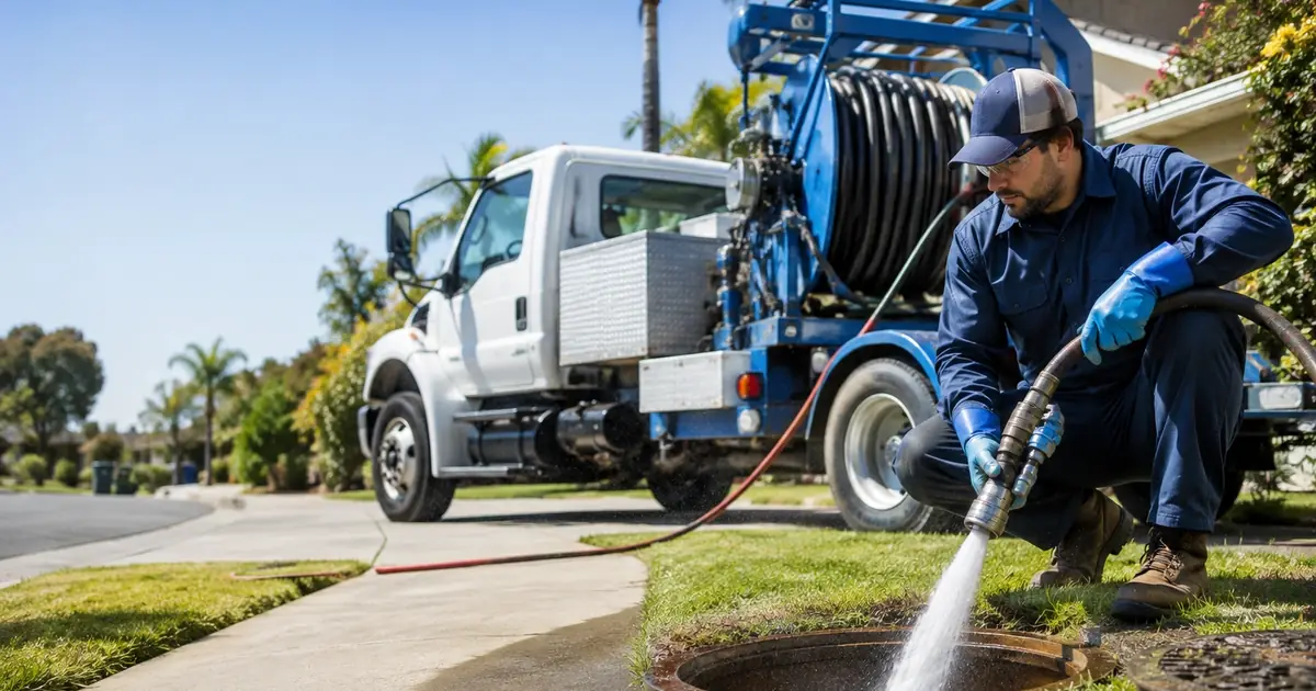 Hydro jet sewer cleaning La Verne