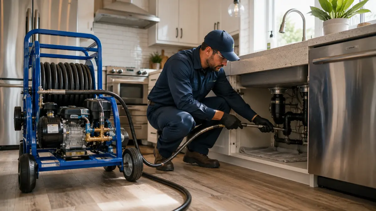 Kitchen Drain Hydro Jetting in La Verne